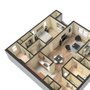 large 2 bedroom flats available
